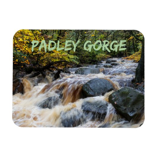 Burbage Brook in Full Spate, Padley Gorge, Verenig Magneet (Horizontaal)