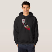 Burbank Area Code 818 Phone Number California Souv Hoodie (Voorkant volledig)