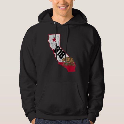 Burbank Area Code 818 Phone Number California Souv Hoodie (Voorkant)