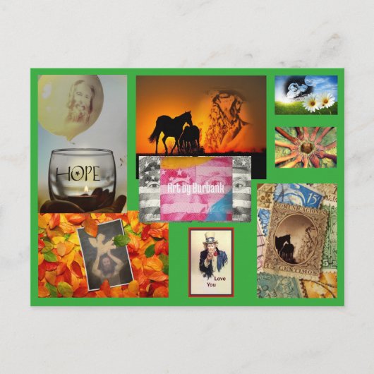 Burbank-Briefkaarten - Kunst van Burbank Briefkaart (Voorkant)