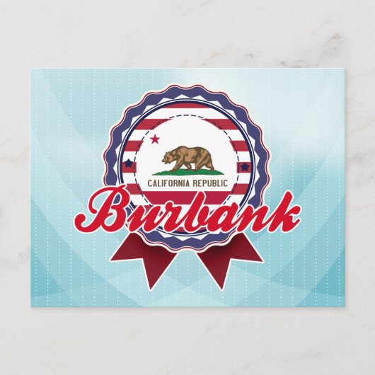 Burbank, CA Briefkaart (Voorkant)