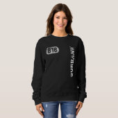 Burbank California 818 Area Code  Retro Trui (Voorkant volledig)
