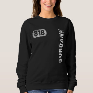 Burbank California 818 Area Code Retro Trui