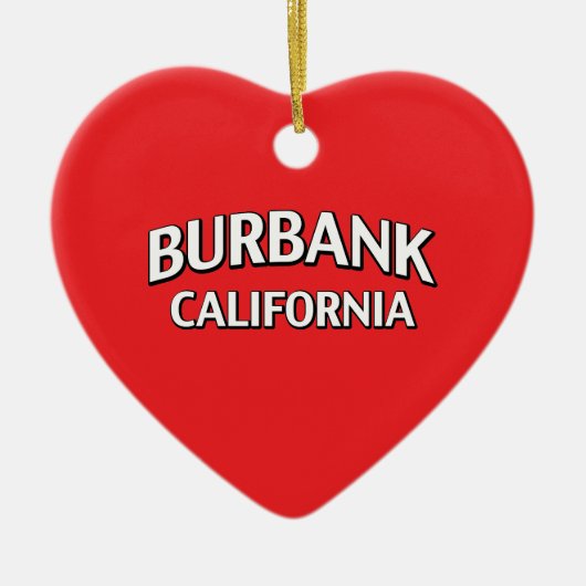 Burbank California Keramisch Ornament (Voorkant)