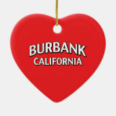 Burbank California Keramisch Ornament (Achterkant)