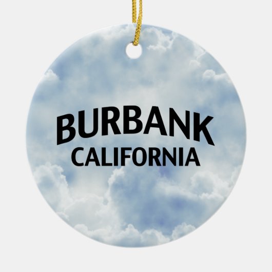 Burbank California Keramisch Ornament (Voorkant)