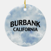 Burbank California Keramisch Ornament (Achterkant)