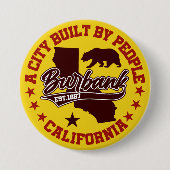 Burbank, Californië Ronde Button 7,6 Cm (Voorkant)
