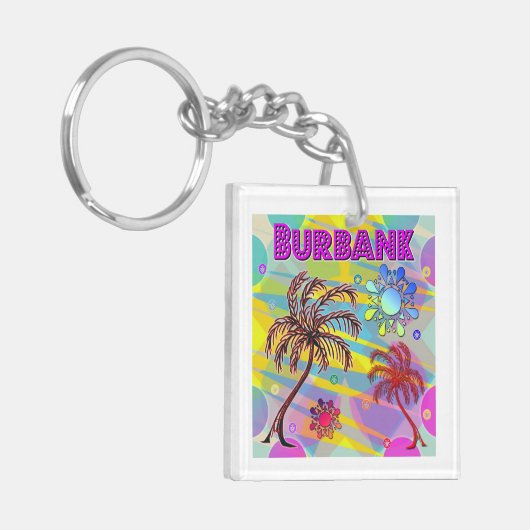 Burbank Happy en Hope Sleutelhanger (Voorkant Links)