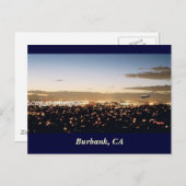 Burbank Nightscape, Burbank, CA Briefkaart (Voorkant / Achterkant)
