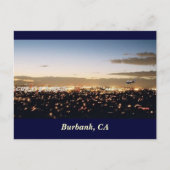 Burbank Nightscape, Burbank, CA Briefkaart (Voorkant)