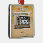 Burbon St. Balcony Kitteh Metalen Ornament (Rechts)