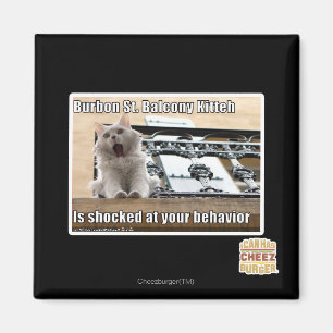 Burbon St. Balkon Kitten Magneet