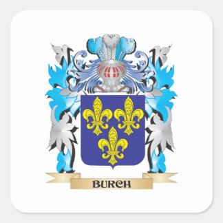 Burch wapenschild vierkante sticker