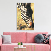 Burchells zebra canvas afdruk (Insitu (Woonkamer))