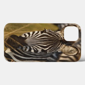Burchell's Zebra in het zomergras, Masai Case-Mate iPhone Case (Achterkant (horizontaal))
