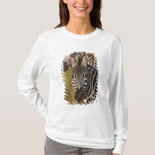 Burchell's zebra in hoog zomergras, Masai T-shirt