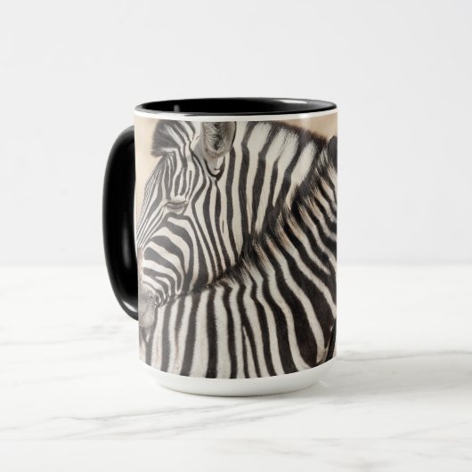 Burchells zebra's nekgevecht mok (Voorkant links)