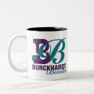 Burckhardt Books Logo Koffiemok   Cadeau voor Boek Tweekleurige Koffiemok