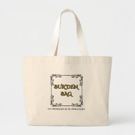 BUR'DEN BAG BLACK FLORAL CANVAS TOTE BAG
