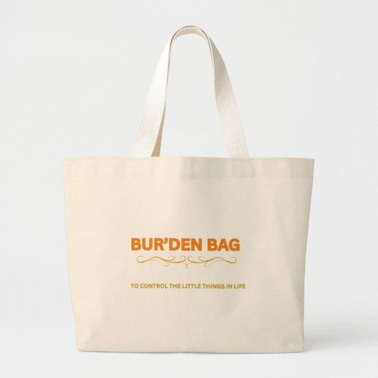 BUR'DEN BAG SALMON/GOLD NEUTRAL JUMBO TOTE BAG (Voorkant)