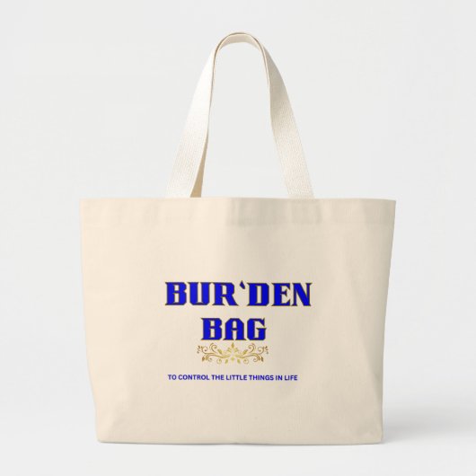 BUR'DEN BAG, VIVID BLUE NEUTRAL CANVAS TOTE BAG (Voorkant)