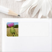 Burdock Thistle adresetiketten Etiket (Insitu)