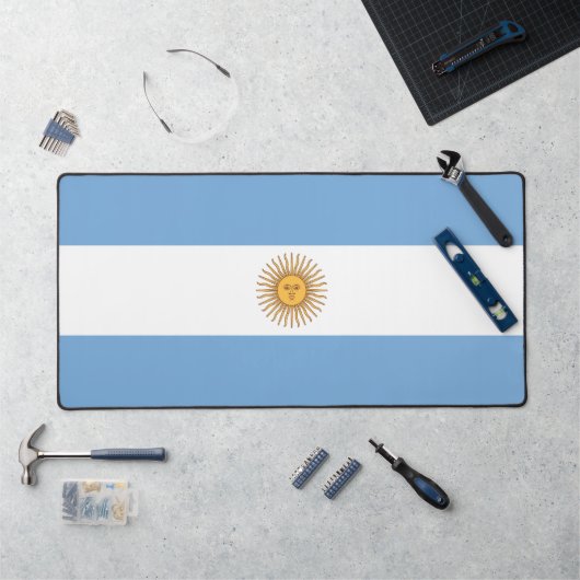 Bureaaronderlegger met vlag van Argentinië Bureaumat (Werkstation)