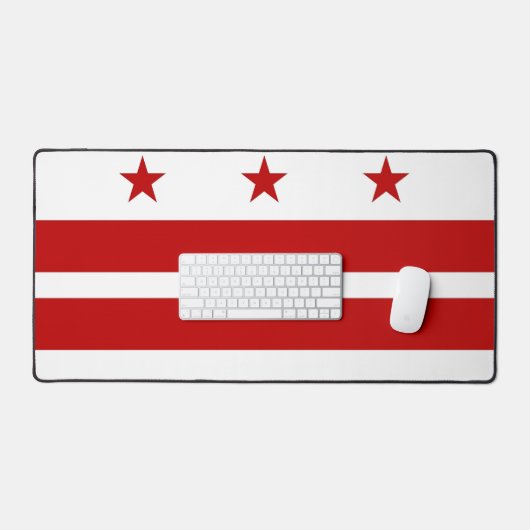 Bureaonderlegger met vlag van Washington DC Bureaumat (Keyboard & Muis)