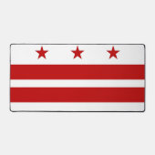 Bureaonderlegger met vlag van Washington DC Bureaumat (Voorkant)