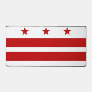 Bureaonderlegger met vlag van Washington DC Bureaumat