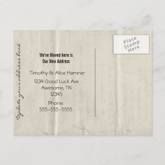  bureau Briefkaart We zijn verhuisd (Achterkant)