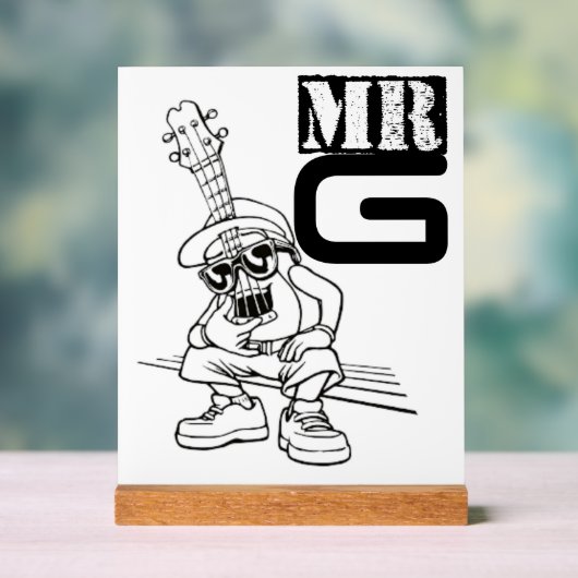 Bureau Decor Muzikant Decor Streetwear illustratie (Neutraal)