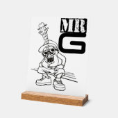 Bureau Decor Muzikant Decor Streetwear illustratie (Hoek)