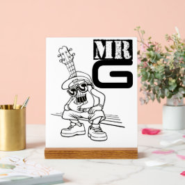 Bureau Decor Muzikant Decor Streetwear illustratie