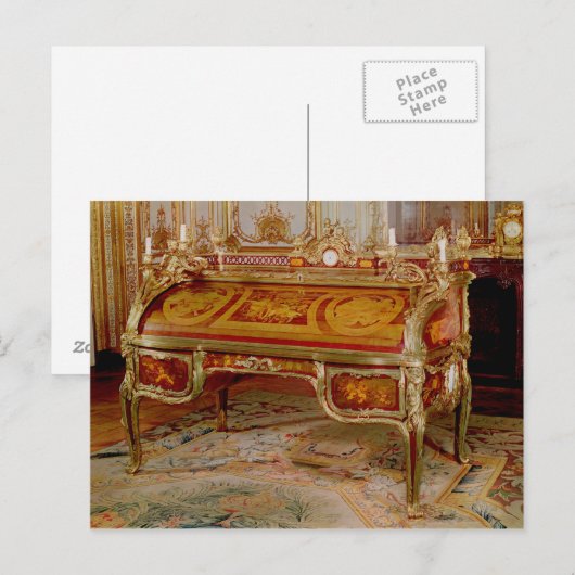 Bureau du Roi door Oeben en Riesener Briefkaart (Voorkant / Achterkant)