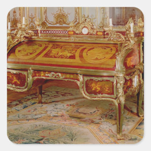 Bureau du Roi door Oeben en Riesener Vierkante Sticker