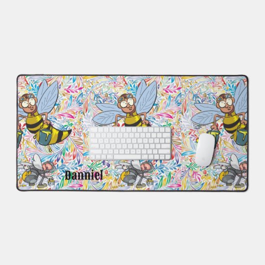 Bureau Mat Bumblebee Schilderen (Keyboard & Muis)