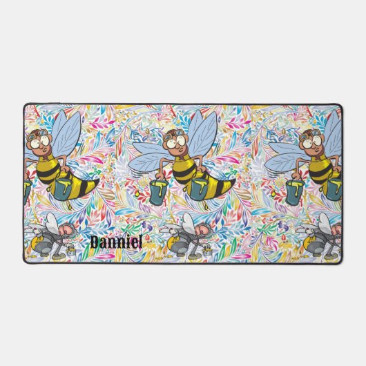 Bureau Mat Bumblebee Schilderen (Voorkant)
