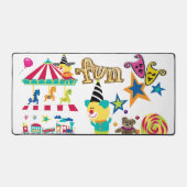 Bureau Mat Circus Carnaval Plezier (Voorkant)