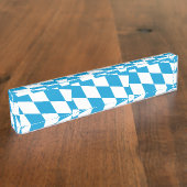 Bureau naambord met vlag van Beieren, Duitsland (Zijkant)