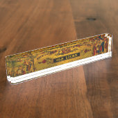 Bureau naambordje (Zijkant)