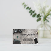 Bureau van de kunstenaar  visitekaartje (Staand voorkant)