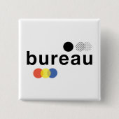 bureau vierkante button 5,1 cm (Voorkant)