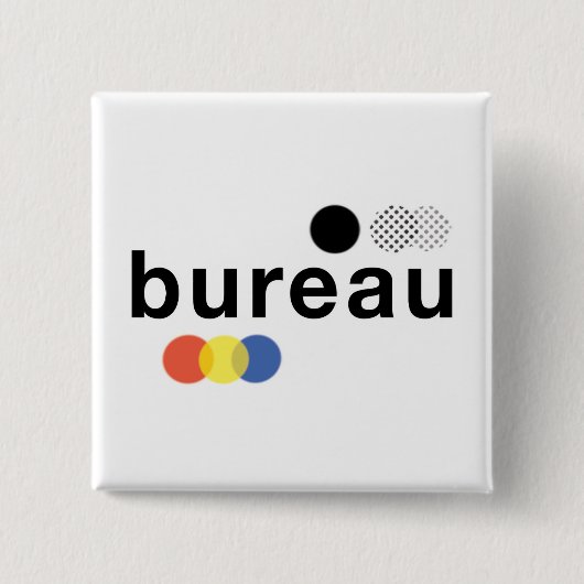 bureau vierkante button 5,1 cm (Voorkant)