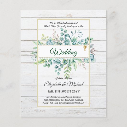 BUREAU VOOR Christelijke WEDDING Greenery (Voorkant)