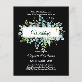BUREAU VOOR Christelijke WEDDING Greenery Flyer