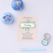 BUREAU VOOR Christelijke WEDDING Greenery Flyer (Enkel)