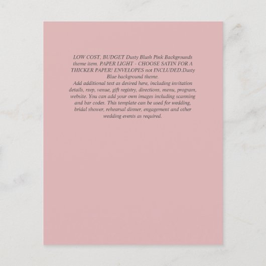 BUREAU VOOR Christelijke WEDDING Greenery Flyer (Achterkant)