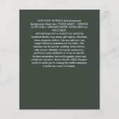 BUREAU VOOR Christelijke WEDDING Greenery Flyer (Achterkant)